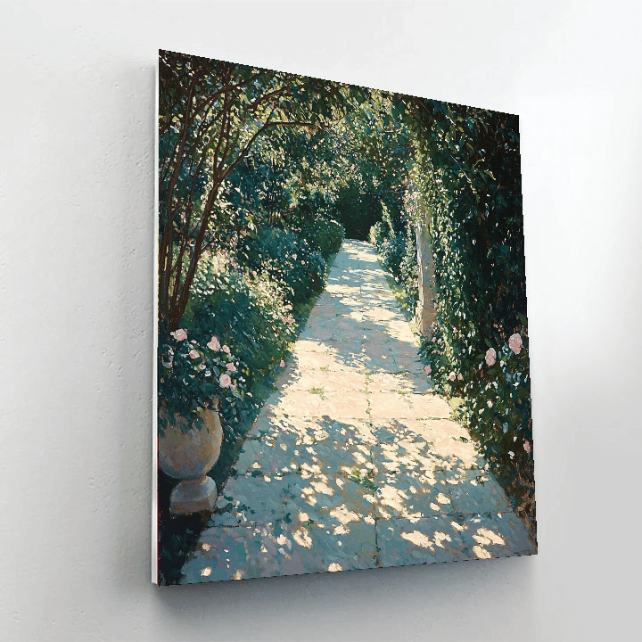 John William Waterhouse Inspired Romantic Garden Pathway  Paint By Numbers Kits