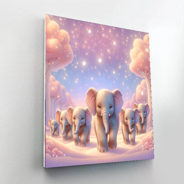 Sweet Dreams Elephants Paint By Numbers Kits