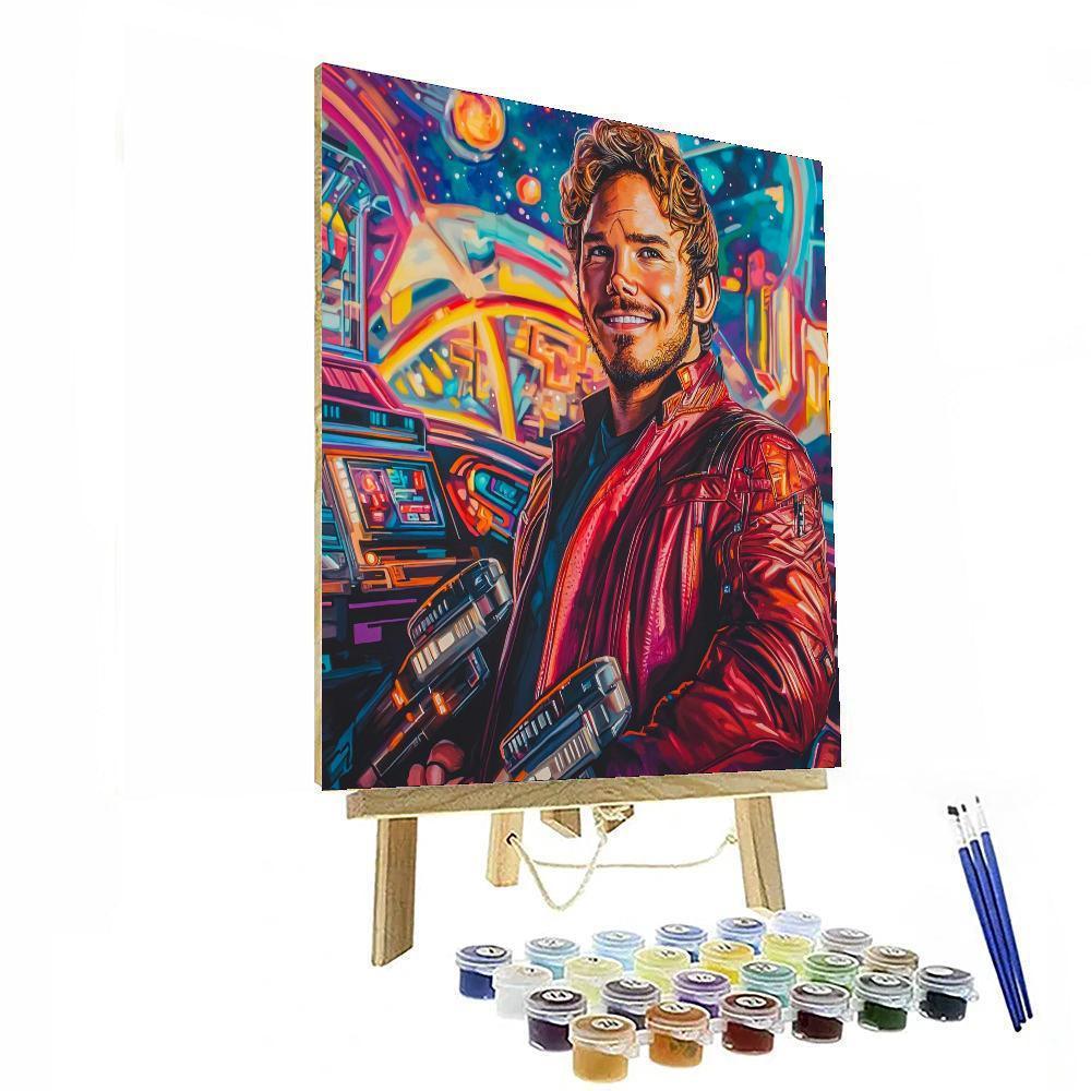 Chris Pratt: Guardians Of The Galactic Charm Numbered Painting Kits