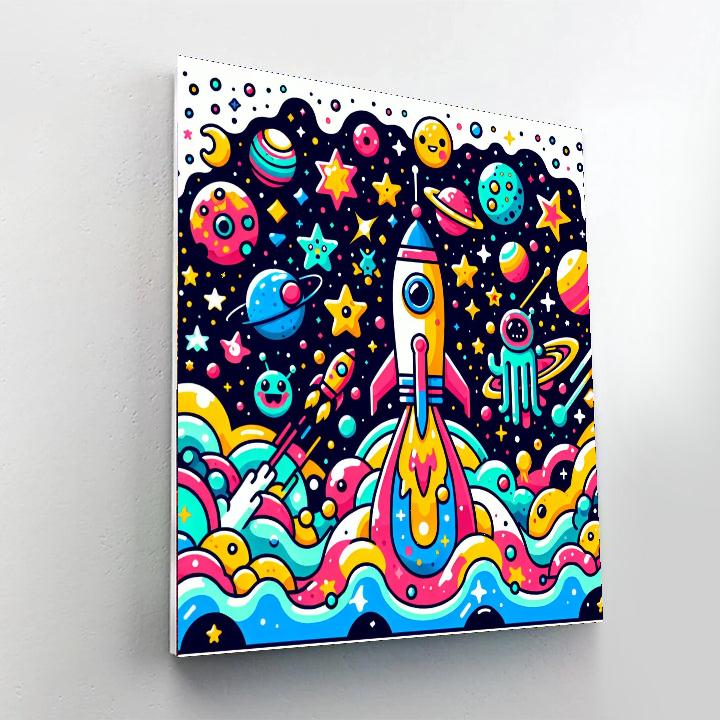 Journey To Space Numbered Painting Kits