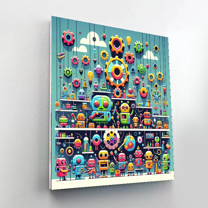 Robot Workshop Wonders DIY Paint By Numbers