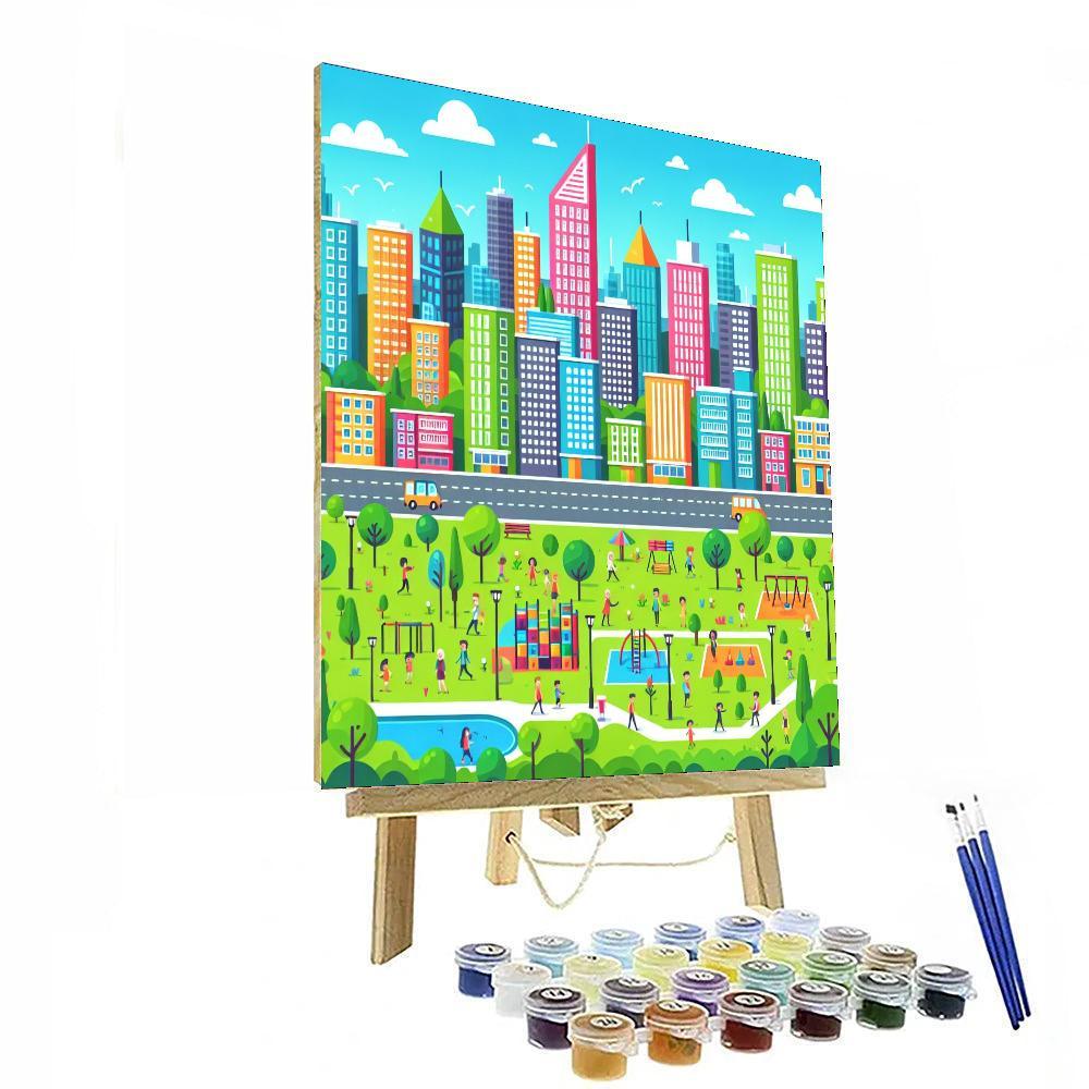 Brilliant Cityscape Paint By Numbers Art