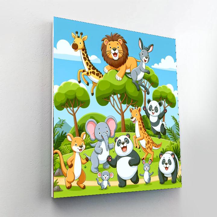 Wildlife Wander Number Painting