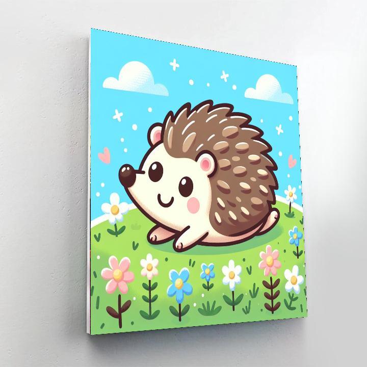 Bouncy Hedgehog Paint By Color
