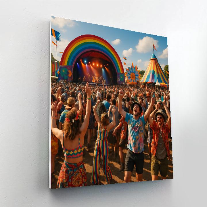 Festival Of Glastonbury Painting By Numbers Kit