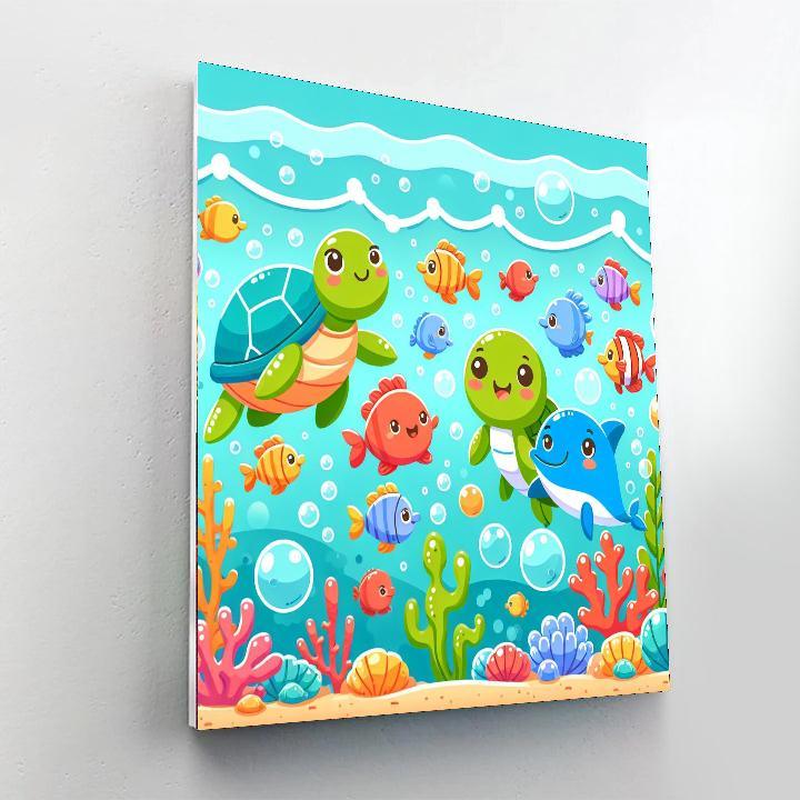 Lively Ocean Party Painting By Numbers Kit
