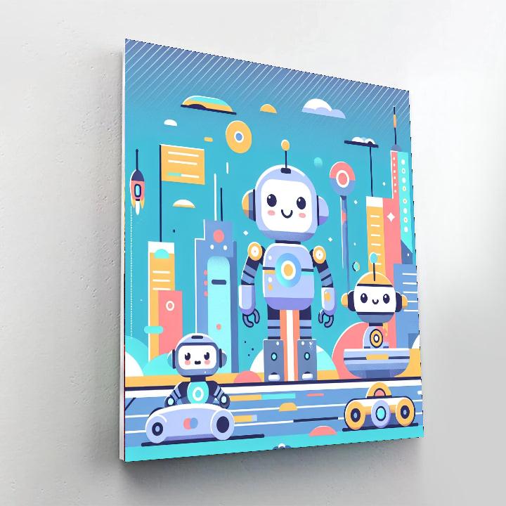 Robo Rally Paint By Numbers Art