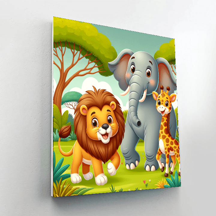 Exploring The Safari Painting By Numbers Kit