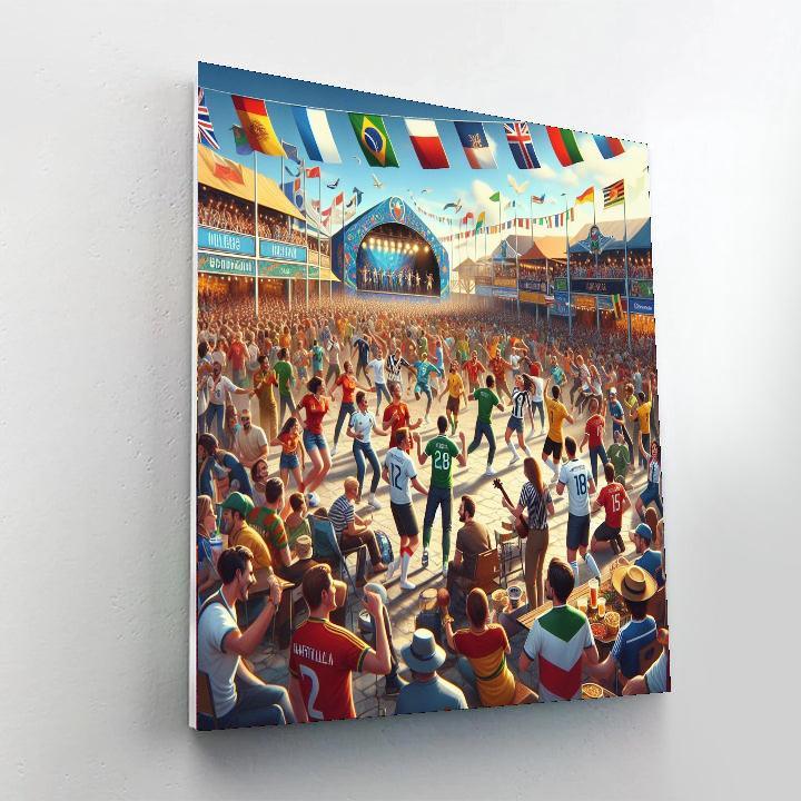 World Cup Carnival Painting Number Kit