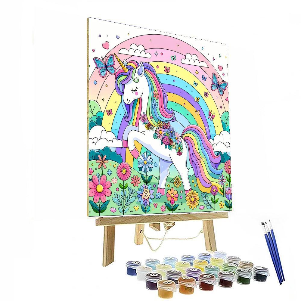 Mystical Unicorn Kingdom Painting By Numbers Kit
