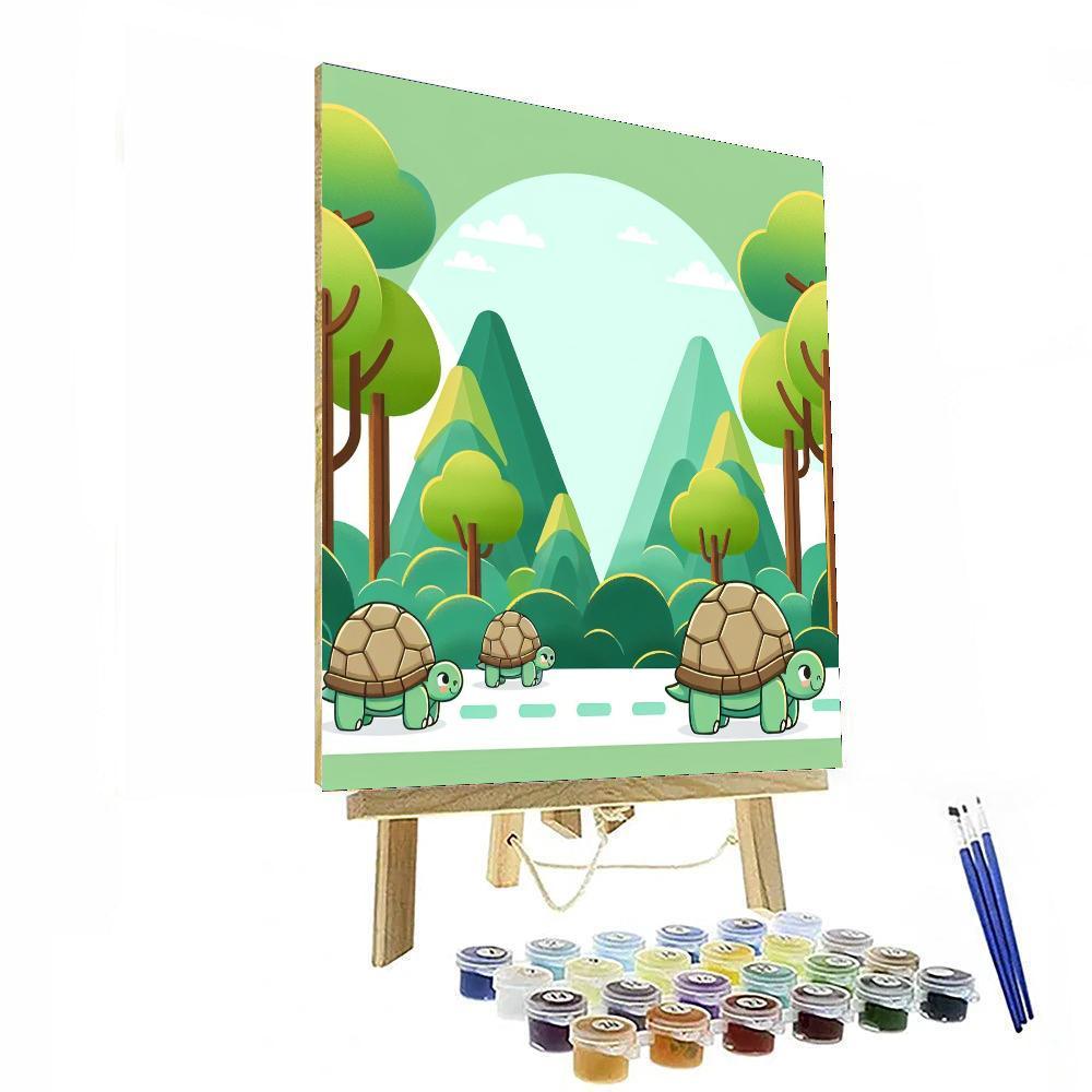 Timeless Tortoise Trek Paint By Number