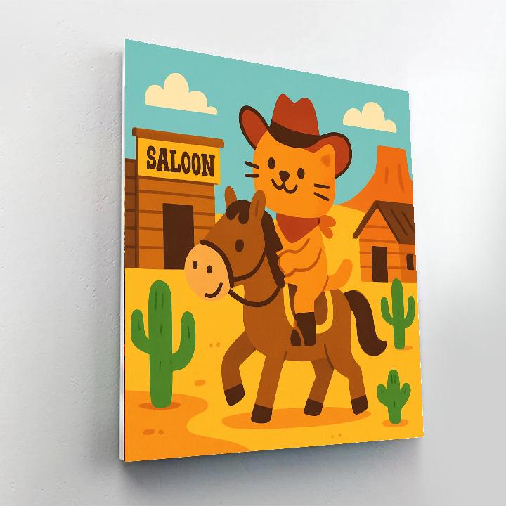 Friendly Wild West Animals DIY Paint By Numbers