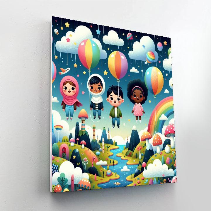 Dreamland Balloon Ride Paint By Numbers