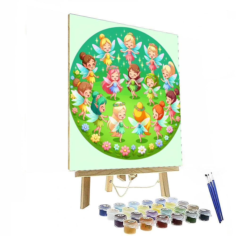Mystical Fairy Circle Painting Number Kit