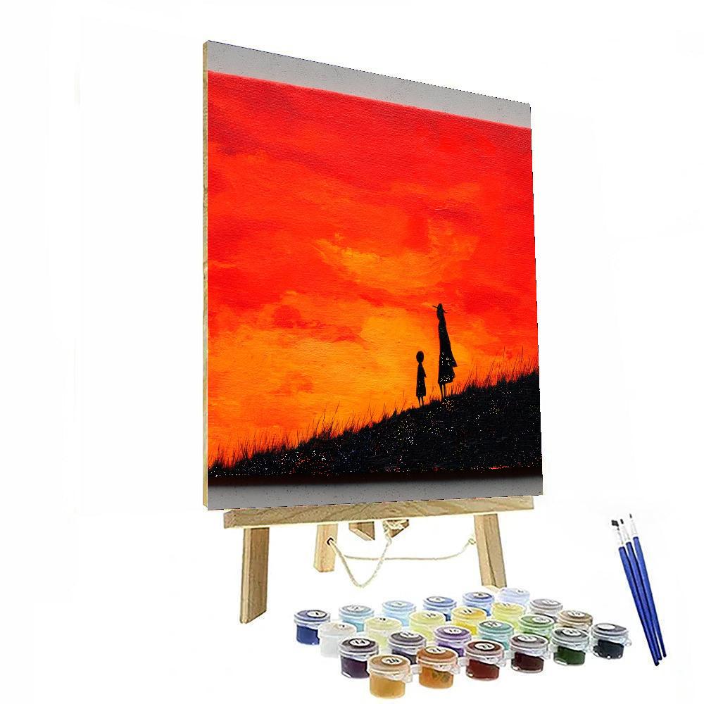 Evening Silhouettes Number Painting