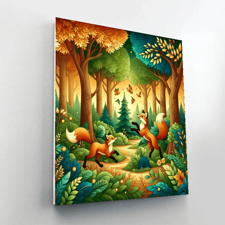 Fabled Foxes Paint By Numbers
