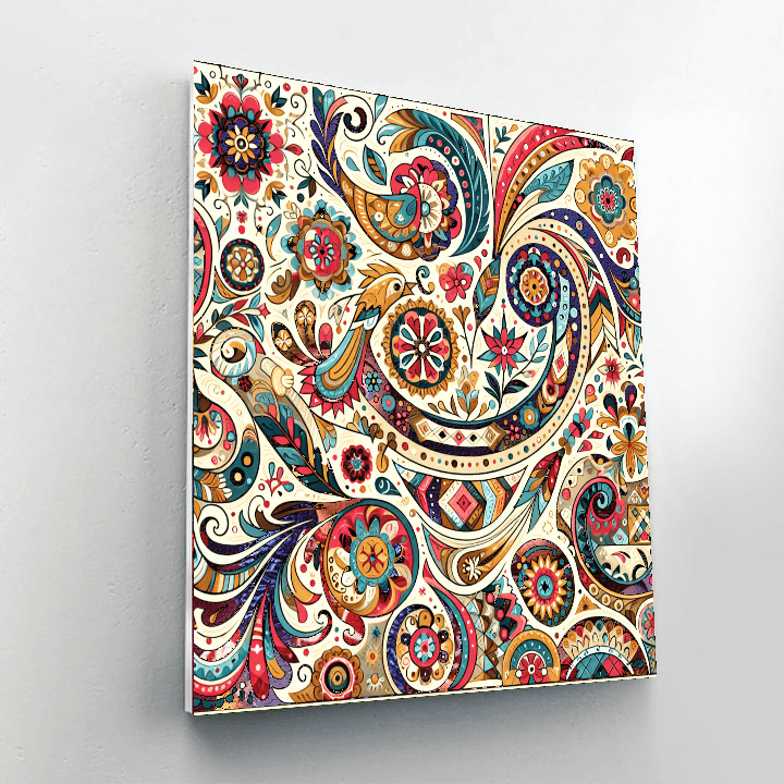 Folk Art Charm DIY Paint By Numbers