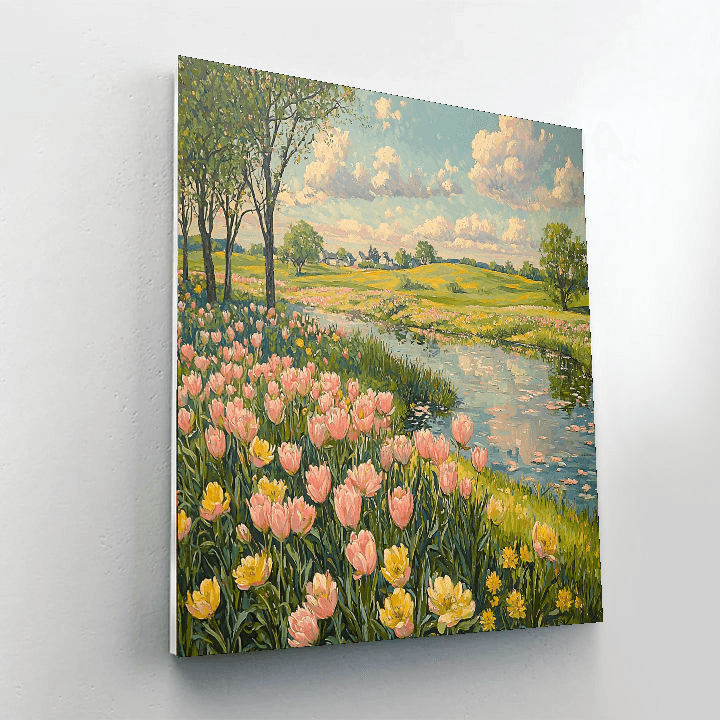 John Singer Sargent Inspired Spring Meadows  Paint By Color