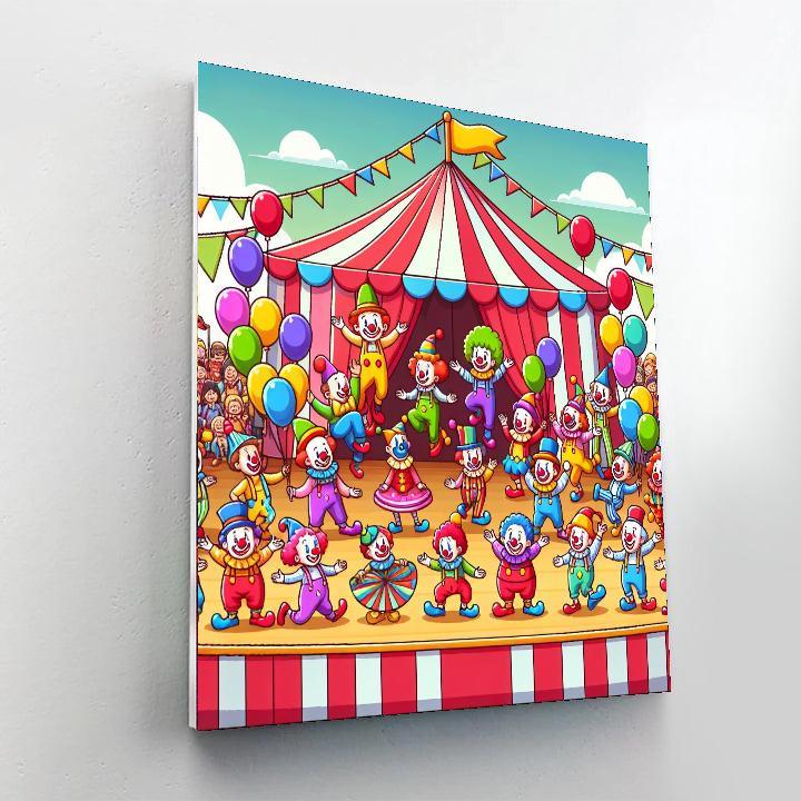 Circus Clown Carnival Numbered Painting Kits