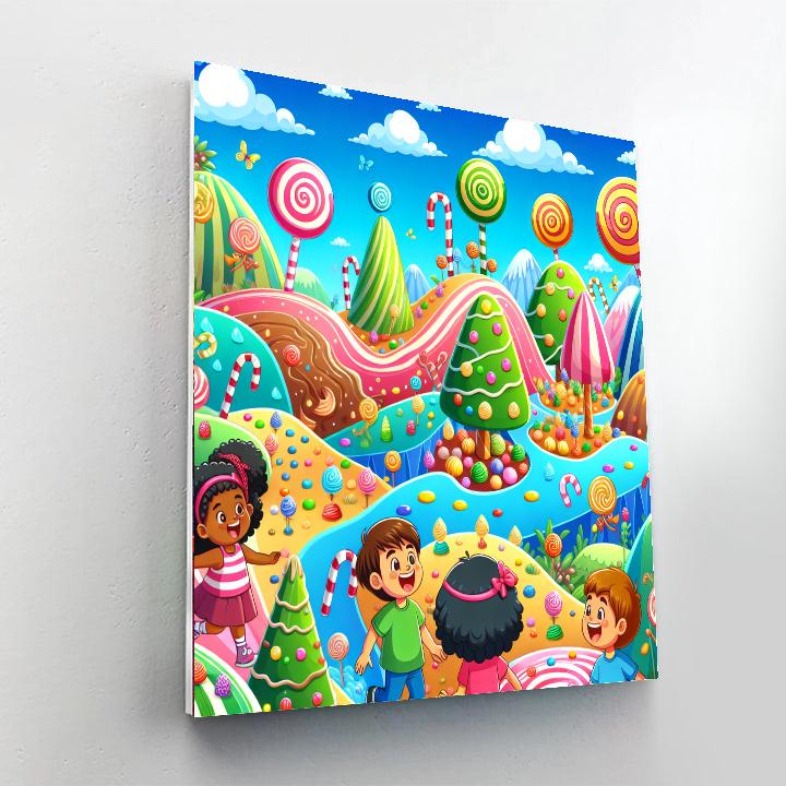 Adventure In The Candyland Painting By Numbers Kit