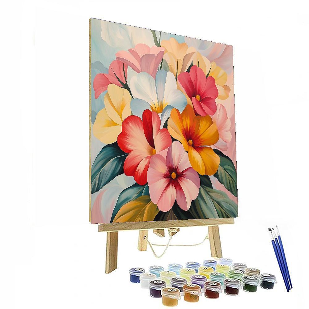 Georgia O'Keeffe Inspired Vibrant Blossoms  Paint By Color