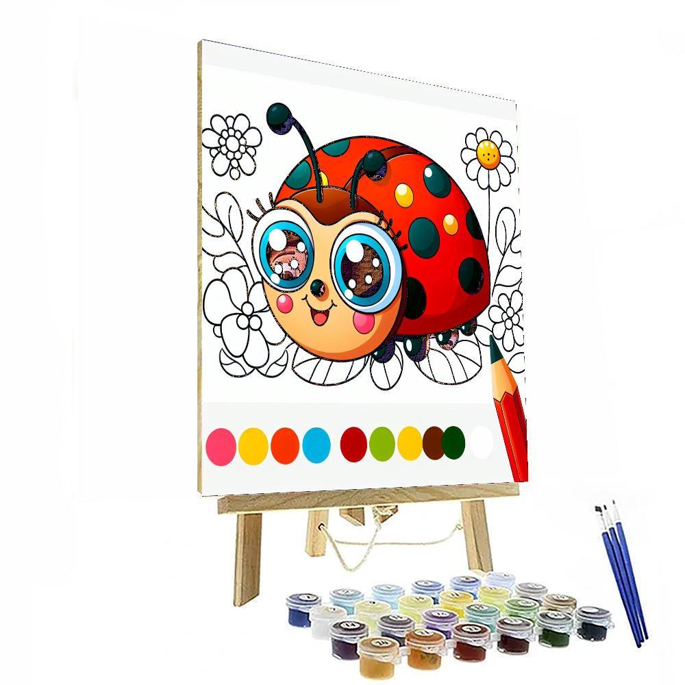 Bright Ladybug Paint By Numbers Kits