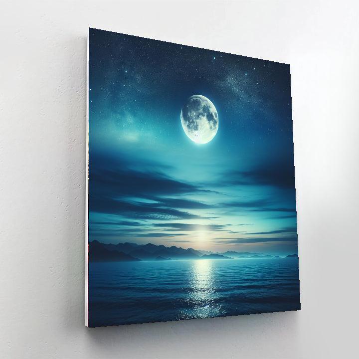 Glimmering Ocean Tides Paint By Color