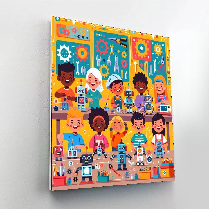 Robot Builders Challenge Paint By Numbers Kits