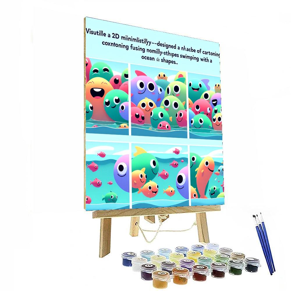 Funny Fish Friends Paint By Number