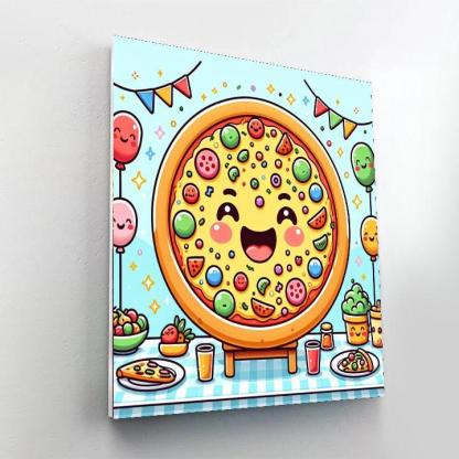 Cheerful Pizza Party Paint By Number