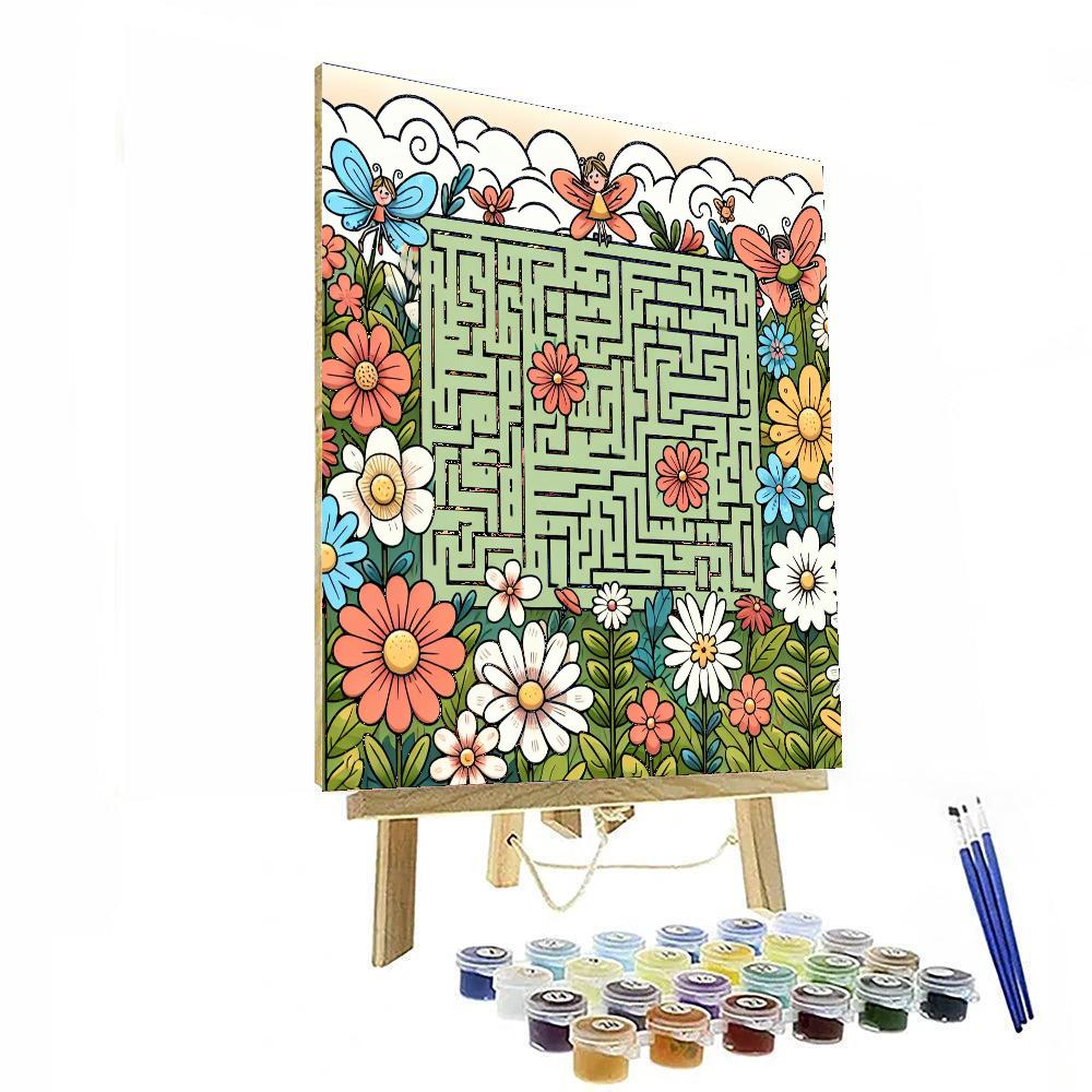 Magic Meadow Maze Paint By Numbers Art