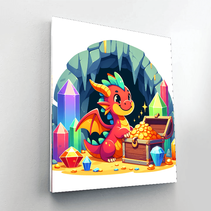 Fantasy Dragon Lair Paint By Numbers