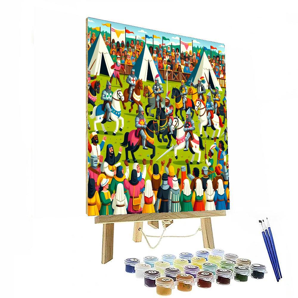 Royal Medieval Festival DIY Paint By Numbers