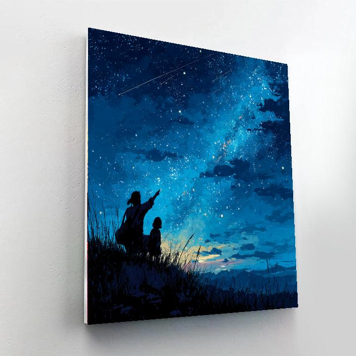 Starry Dreams And Maternal Beams Painting Number Kit