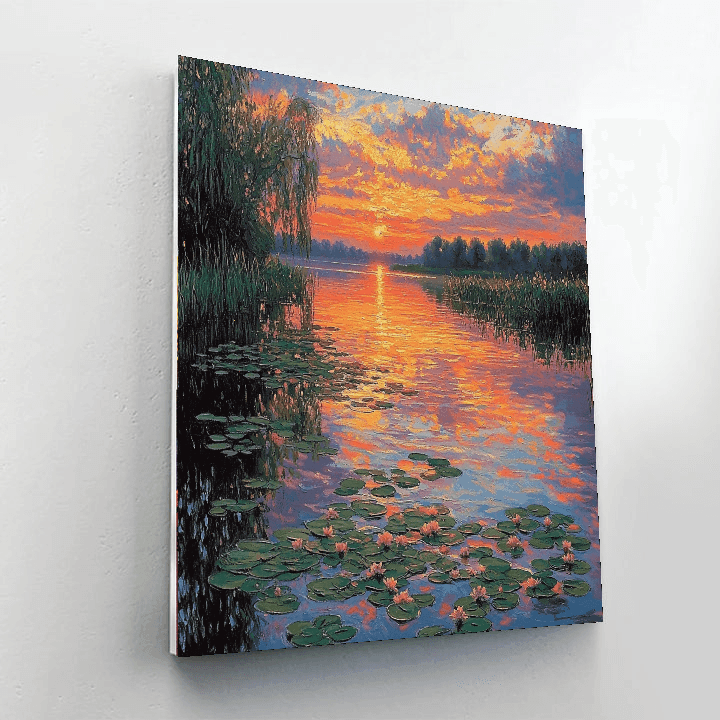 Monet Inspired Dreamy Reflections  Paint By Number