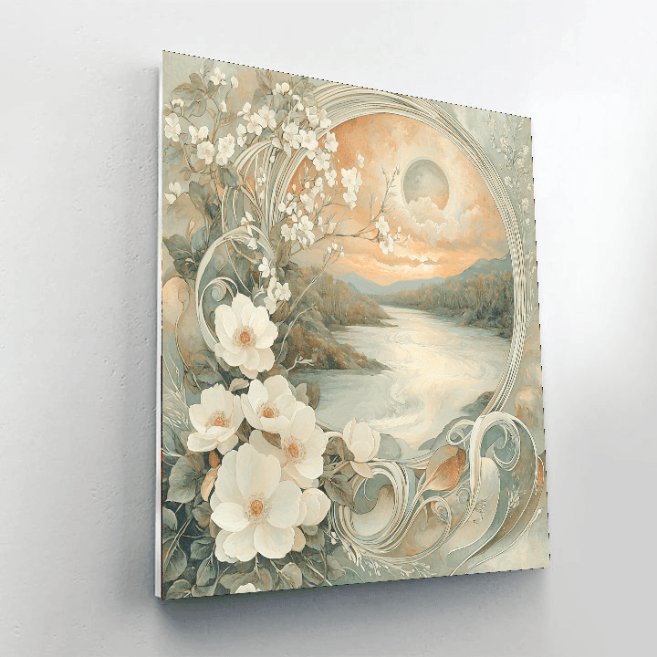 Alphonse Mucha Inspired Dance Of The Elements  Paint By Numbers