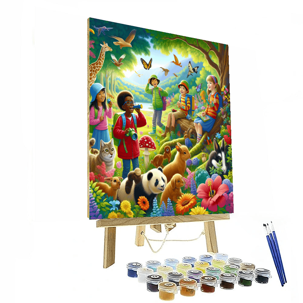 Adventurous Woodland Explorers Painting By Numbers Kit