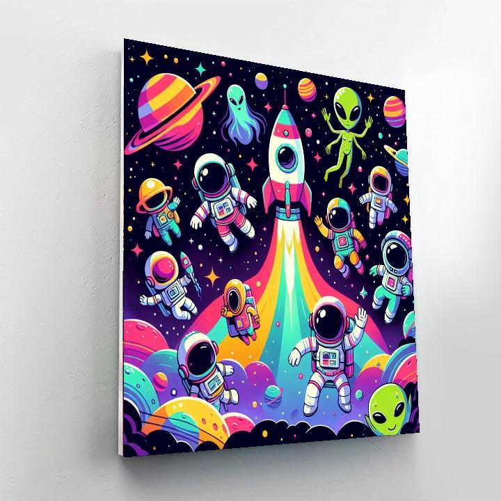 Super Space Explorers Painting By Numbers Kit