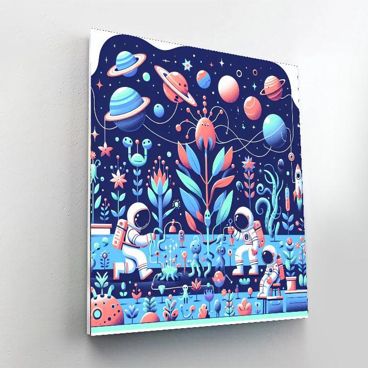 Space Garden Exploration Numbered Painting Kits