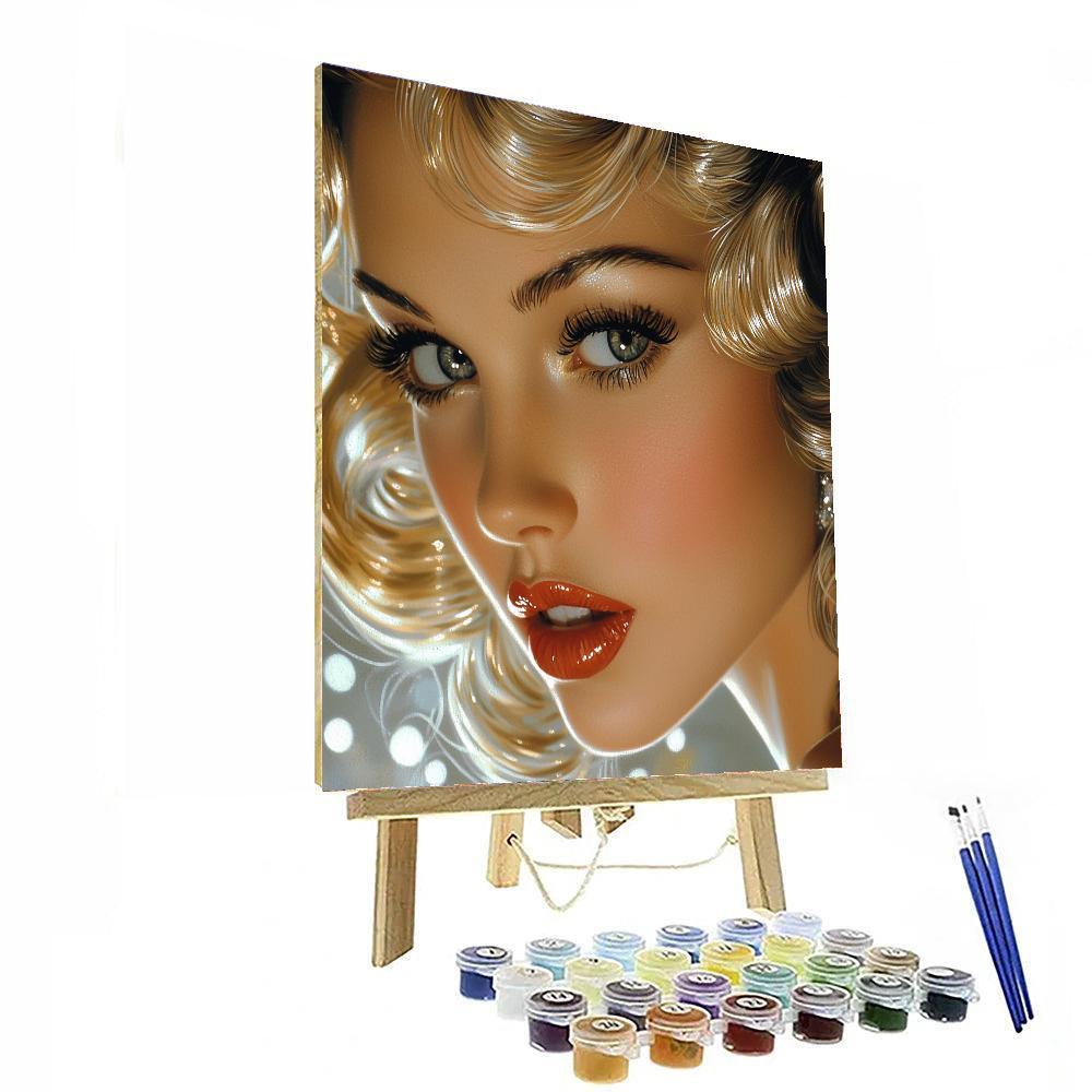 Tamara De Lempicka Inspired Vintage Hollywood Glamour  Paint By Numbers