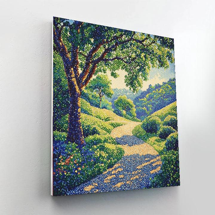 Georges Seurat Inspired Windswept Wonder  Paint By Number