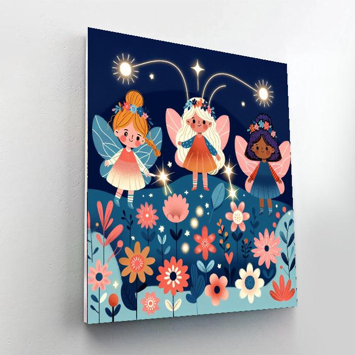 Fairy Garden Glow Painting By Numbers Kit