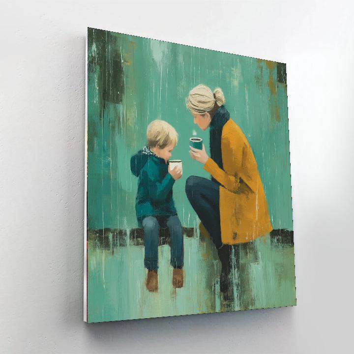 A Cozy Moment Number Painting