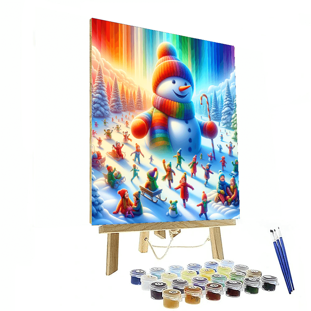 Charming Snowman Fun Paint By Numbers Kits