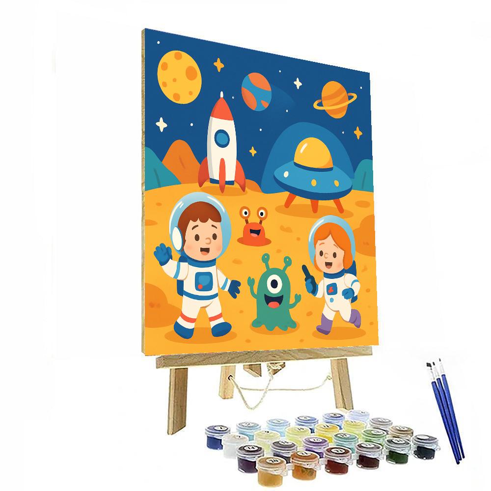 Heroic Space Adventures Painting By Numbers Kit
