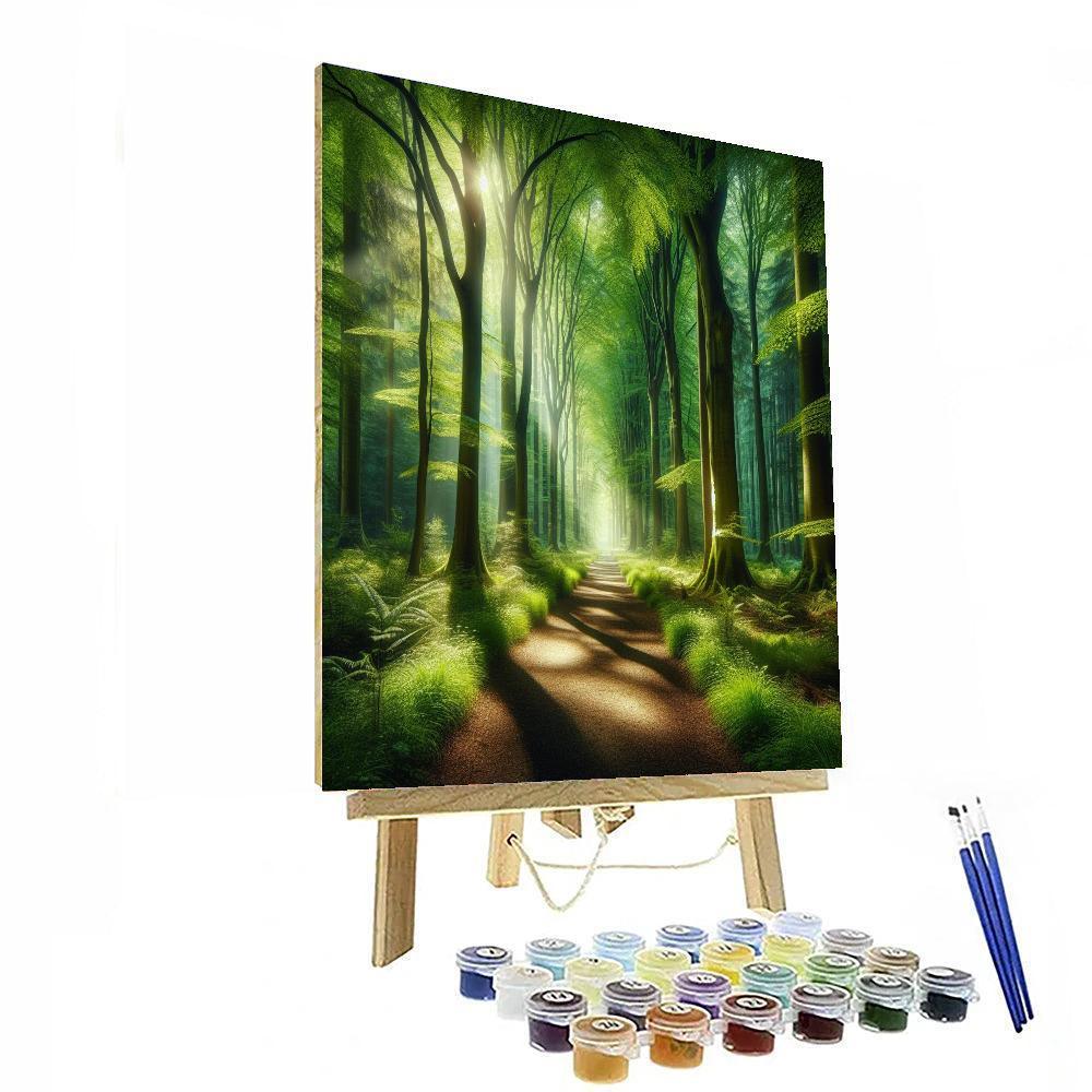 Calm Forest Path Numbered Painting Kits