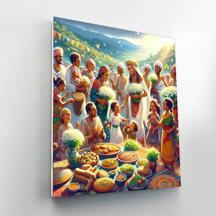 Enkutatash - Ethiopia Paint By Color