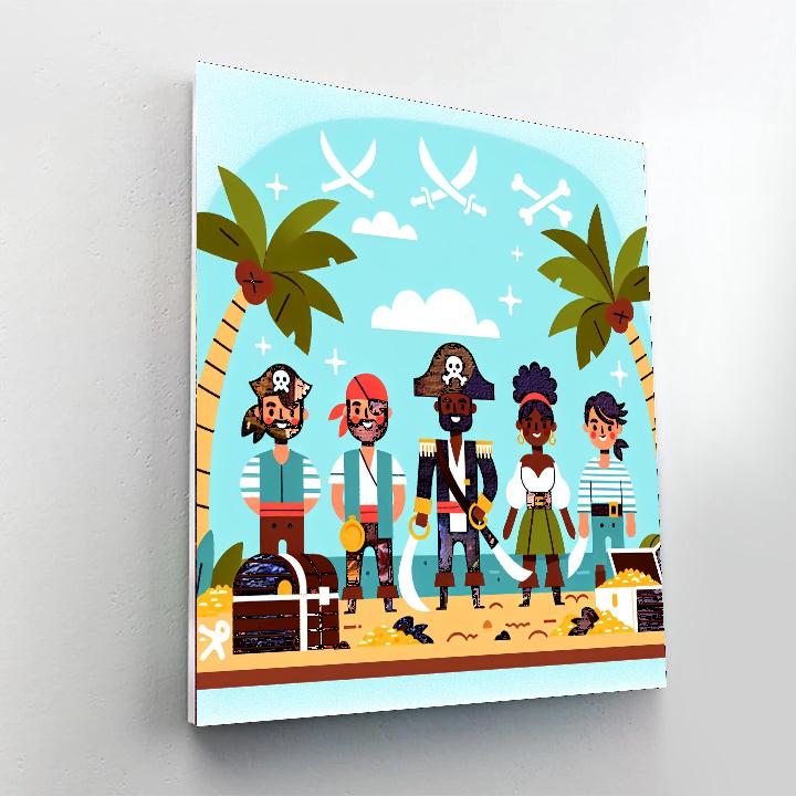 Treasure Island Discovery Number Painting
