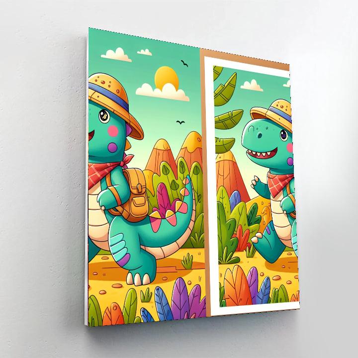 Daring Explorer Dinosaur Numbered Painting Kits
