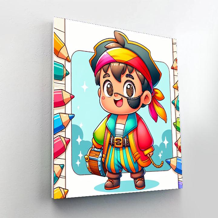 Pint-sized Pirate DIY Paint By Numbers